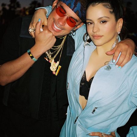 Bad Bunny and Rosalia: The Rumored Couple (photo shared back in April 2019). 